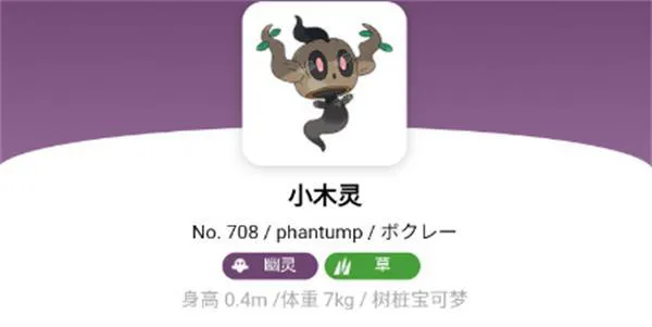 宝可梦朱紫小木灵属性介绍