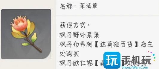 原神茉洁草位置大全图1