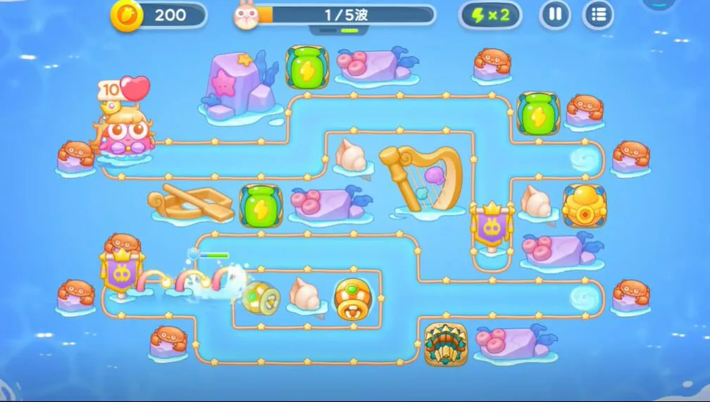保卫萝卜4海的闺女第16关攻略